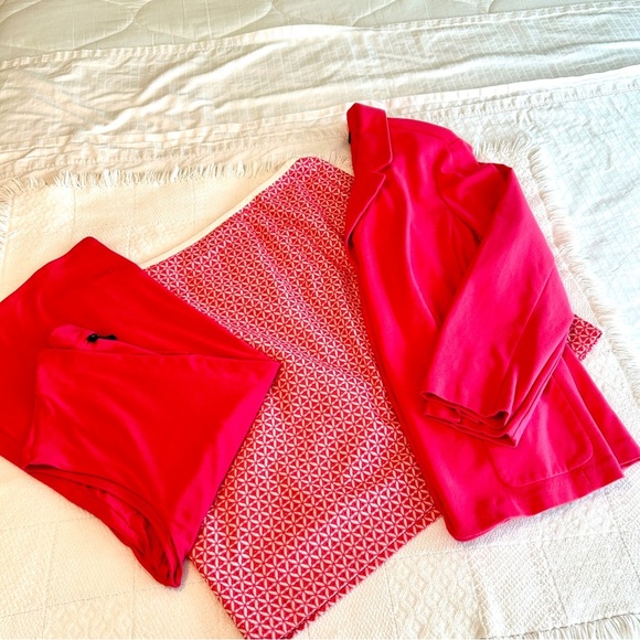 Talbots Blazer Jacket Warm Pink Casual Unlined Ponte Knit Plus size 2X - Picture 16 of 16